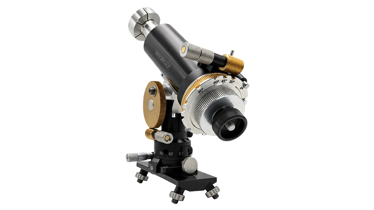 Micromecalp Micrometric R-Limits for Micromecalp Lapino, 2 pieces, allows rotation exclusively between two micrometer-precise
angles – for precise, repeatable positioning