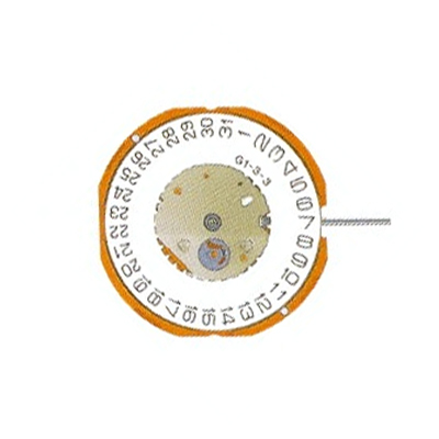 Mvt. Miyota GM10/GM12 10 1/2''' DATE4, HORIZ. SC Quartz (364 | SR621SW) - Gold plated