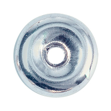 Ketting tussenstuks, holle ringen, 935/- zilver, glad, Ø 3 x 1 mm
