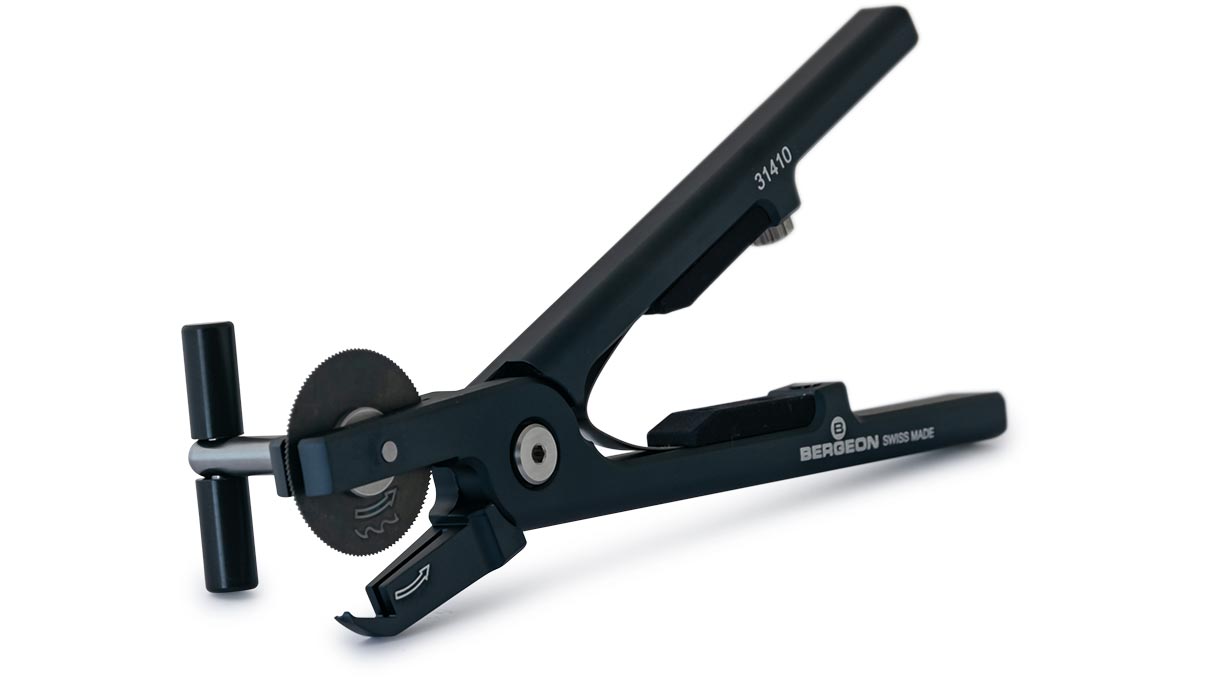 Bergeon 31410 Ring cutter pliers, with saw blade of high speed steel, for brass, gold and silver rings