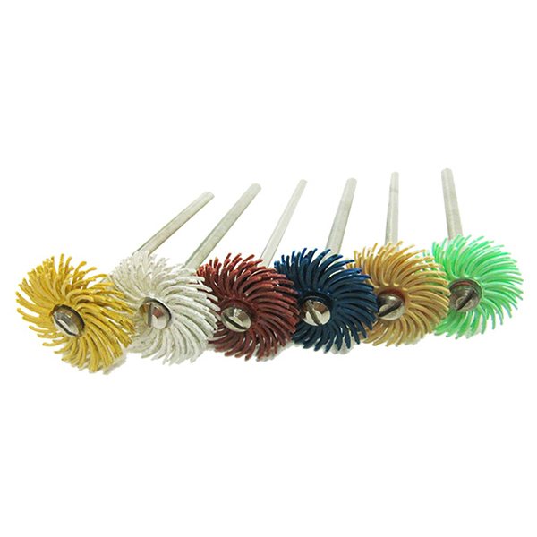 Jooltool Set mit 3M Radialbürsten, Körnungen 80 - 400, 6 µm und 1 µm, Ø 20 mm , 6 Stk.