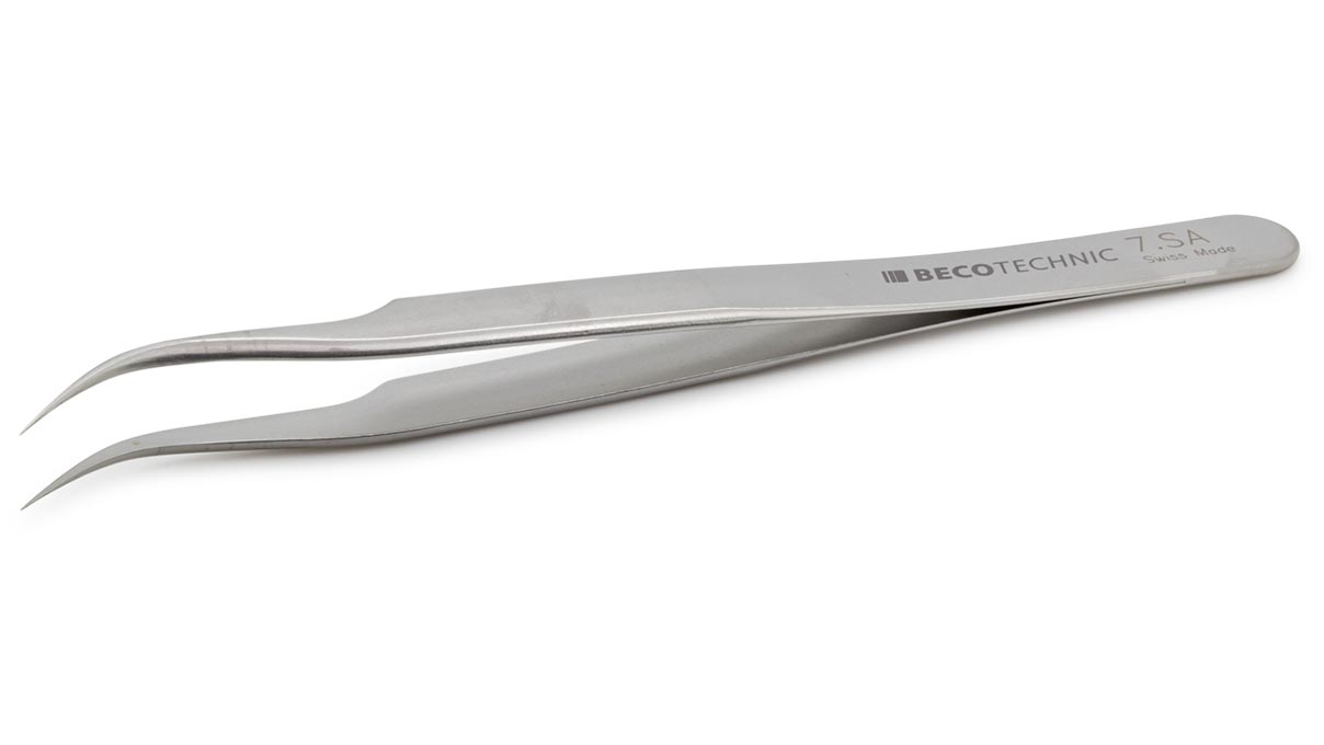 Beco Technic tweezers, Shape 7, Stainless steel, SA, 120 mm