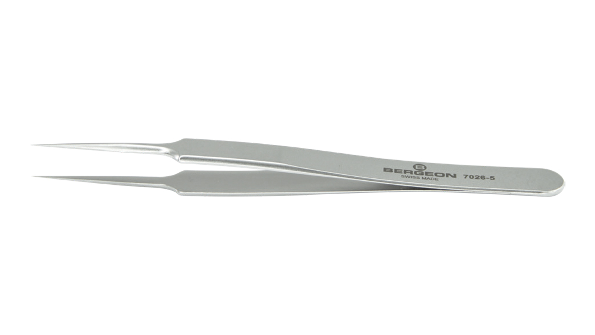 Bergeon 7027-5 Tweezers made of stainless steel, No. 7027-5