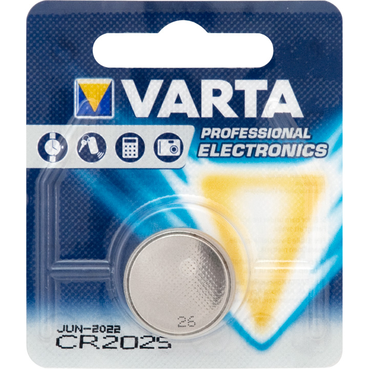 5 Confezioni Varta CR2025 3V Batteria Litio (10 Pezzi) - 157mAh, Blister Originale