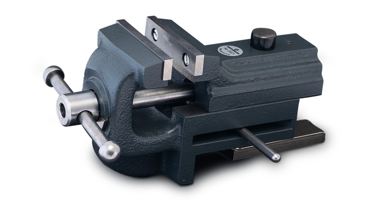 Bergeon 2021 watchmaker vise, with grooved plate