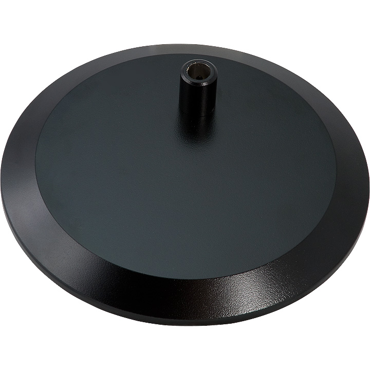 Waldmann table base for Diva, round, black