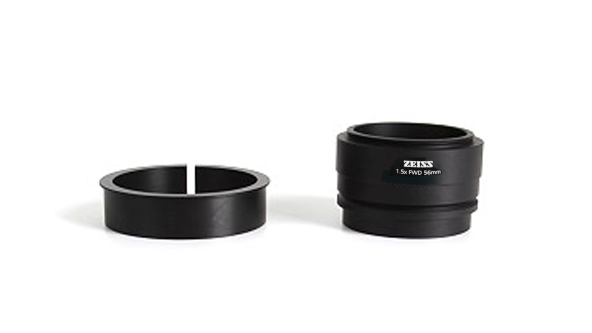 Zeiss Front Optics 3 1.5x FWD 56 mm - Thread M49x0.75 for analyzer - Adapter d=58 mm to D=66 mm