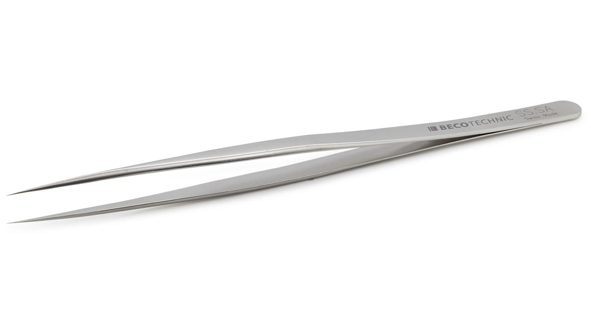 Beco Technic tweezers, Shape SS, Stainless steel, SA, 135 mm