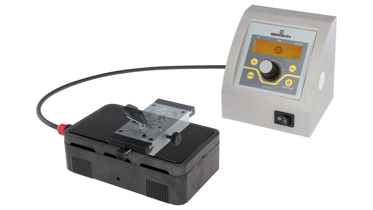 Bergeon 7044-PRO Heizplatte mit Thermostat, Elektronikgehäuse mit doppelt digitaler Anzeige