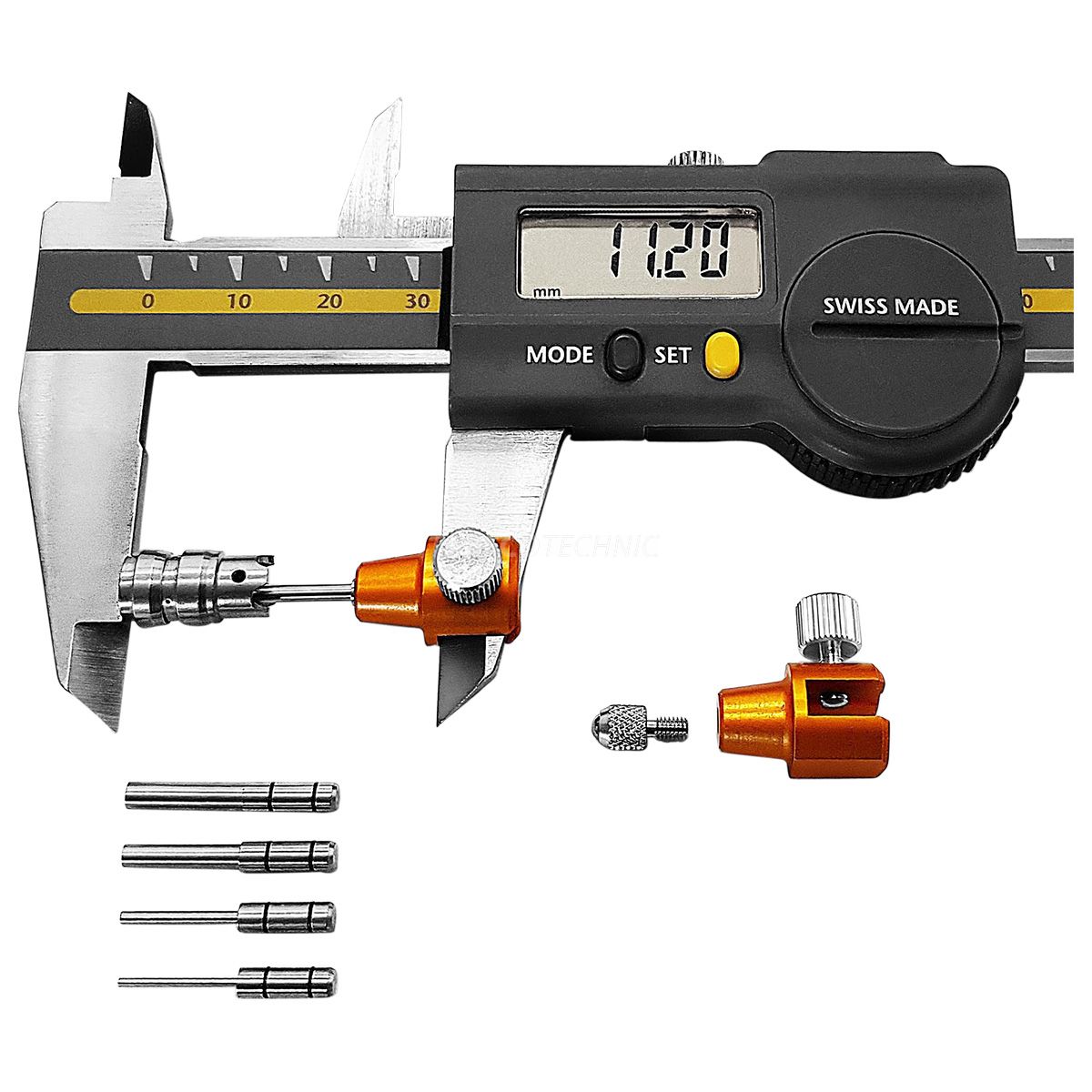 Quick Dim accessories for digital Slides for measuring depth, wall thickness, cavities N°7774