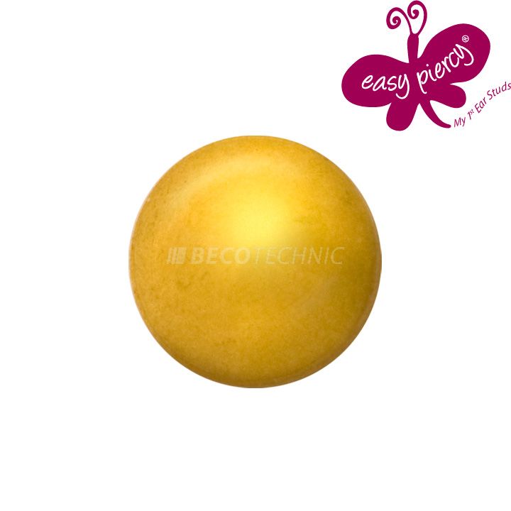 1 paar Easy Piercy Comfort oorknopjes Ø 3,95 mm, verguld, kogel