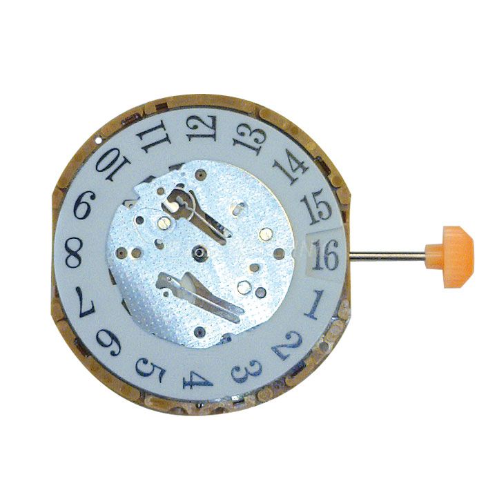 AU-Werk Miyota GP01 12''' DATE3 SC BIG DATE RETRO DUAL TIME Quarz (371 | SR920SW)
