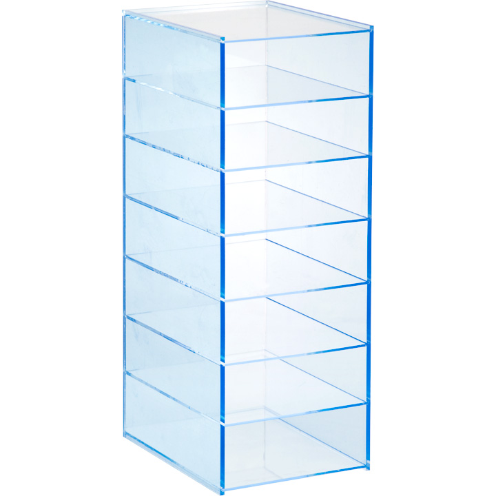 Spare parts rack FU-BOX with 7 compartments