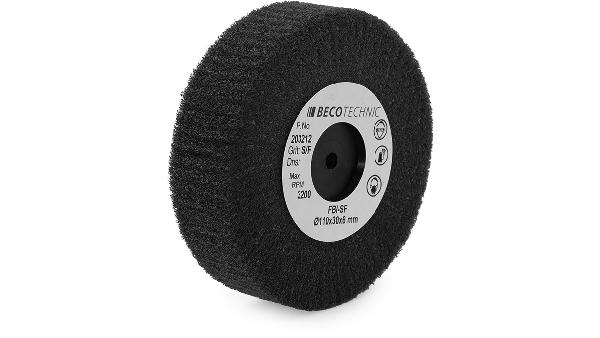 Satiflex Mattierbürste fein Ø 110 x 30 x 6 mm, Siliziumkarbid