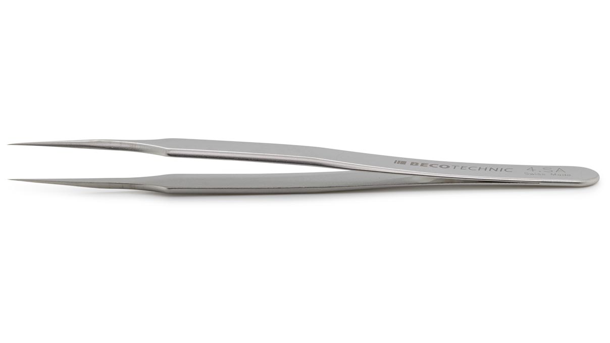 Beco Technic tweezers, Shape 4, Stainless steel, SA, 110 mm