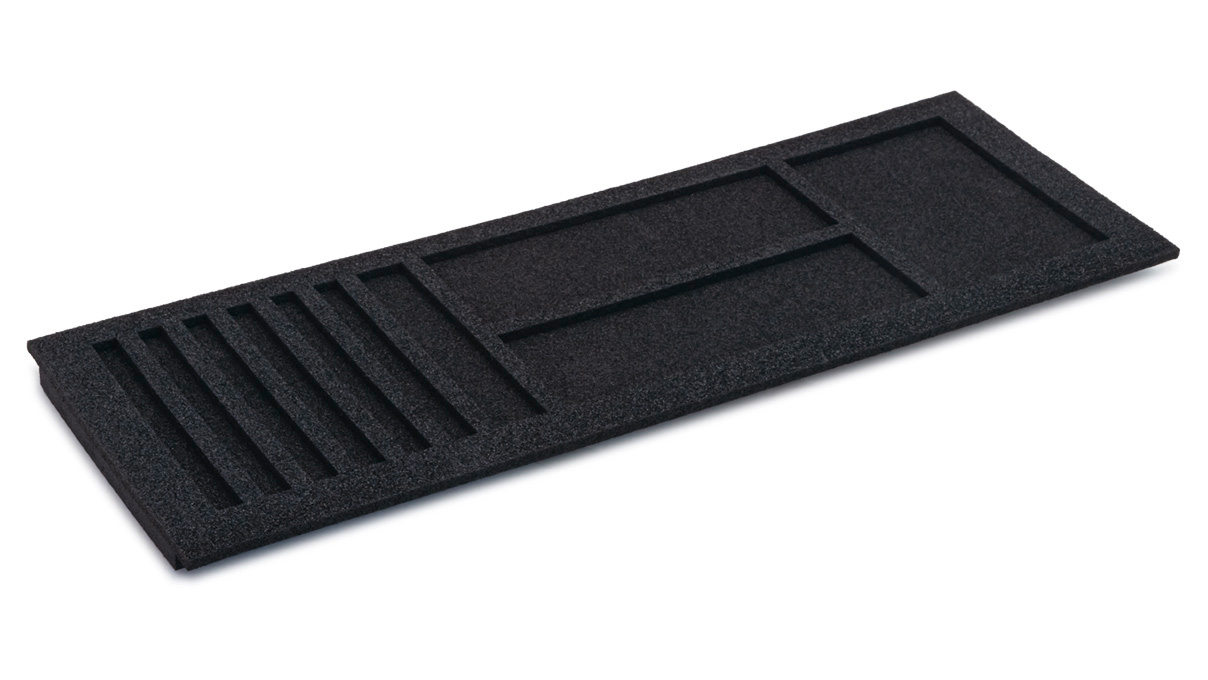 Einleger für Schubladen mit Vollauszug und Soft-Close, PE-Schaum, für Ergolift Evolution 120 cm Einleger für Schubladen mit Vollauszug und Soft-Close, PE-Schaum, für Ergolift Evolution 120 cm