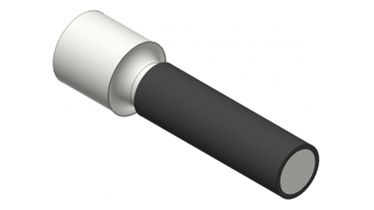 Gladde rubberen katrol Ø 40 (M8), Shore 80 zwart, voor Crevoisier machines