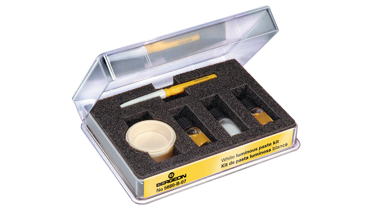 Bergeon 5680-B-07 Complete set for making luminous paste, white