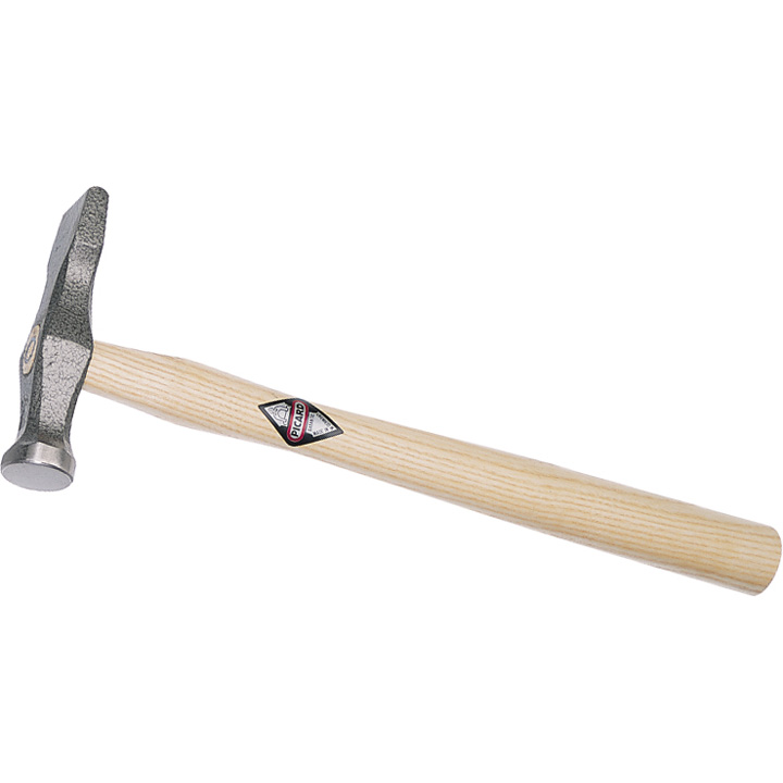 Picard copper- / silversmith planishing and grooving hammer, 375 g, head 110 mm, Ø 27 mm