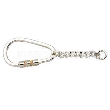 Karabiner Schlüsselring 20 x 35 zzgl. 3,5 mm Kette 925/-  Silber