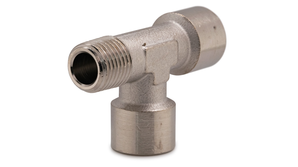 T-Stück für Innen- Ø 1/4'' auf Außen- Ø 1/4" T-Stück für Innen- Ø 1/4'' auf Außen- Ø 1/4"