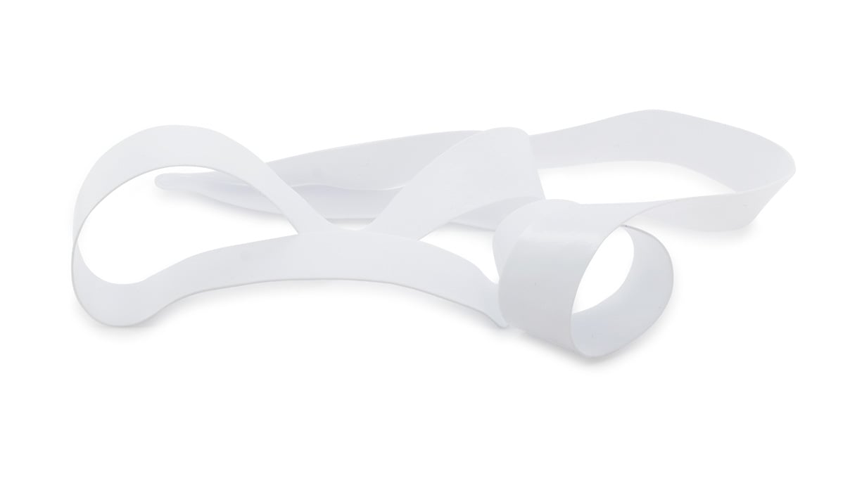 Rubber band white Ø 250 mm, 250 pieces