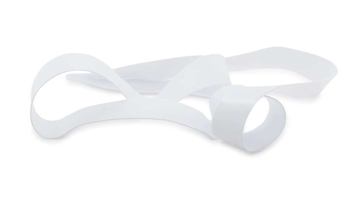 Rubber band white Ø 250 mm, 250 pieces