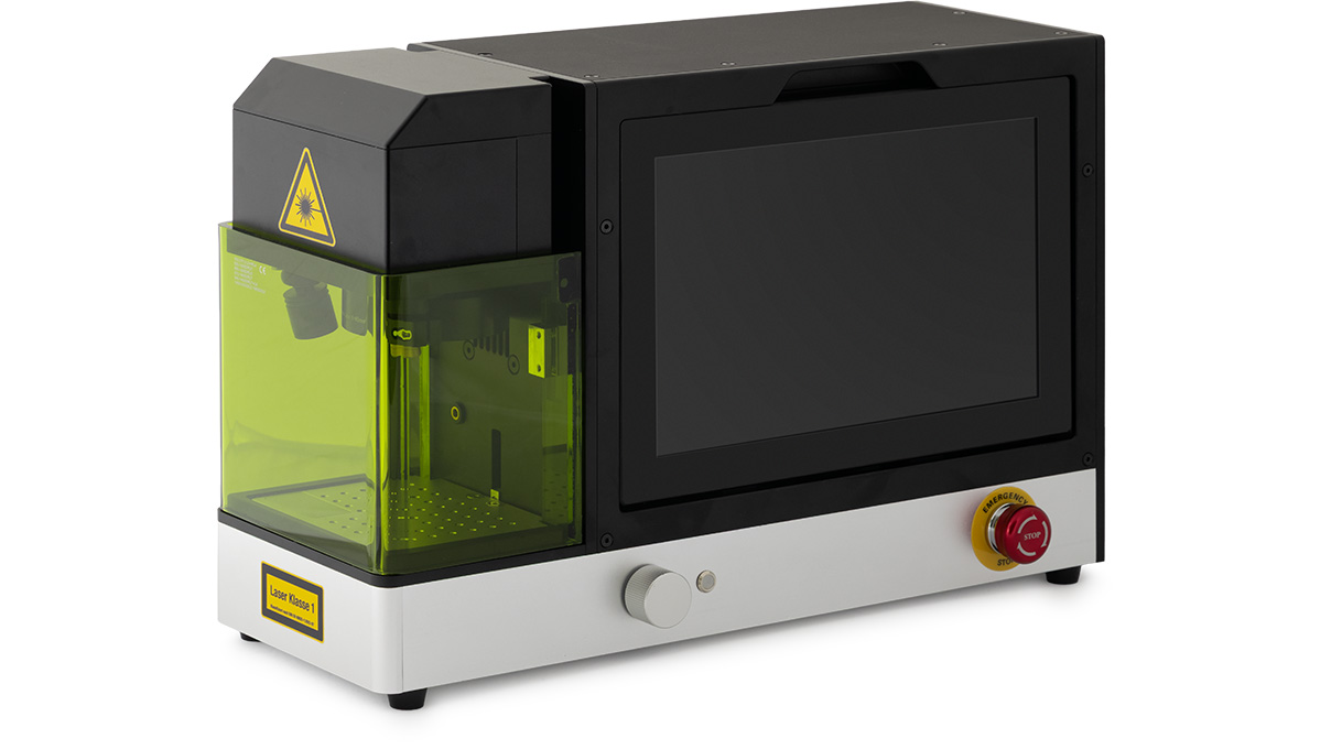 SLC Mini Gravurlasersystem, 20 W, integrierter Touchscreen, inkl. Software, 230 V