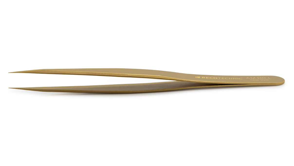 Beco Technic tweezers, Shape AM, Brass, BRA, 125 mm