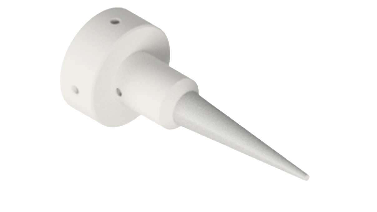 One-piece rat tail for Crevoisier machines (M12), conical diameter Ø 4 to 20 mm, length 90 mm