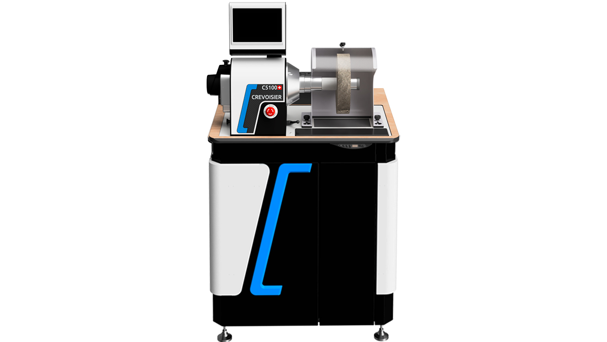 Crevoisier C5100 (M8) with DSG2 Compact (SAV) worktable, incl. suction unit, power supply below (400 V)