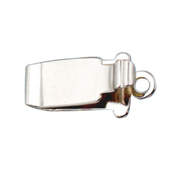 Bolts for box snaps, 1-row, 13 x 6 mm, 925/- silver, gold plated, polished