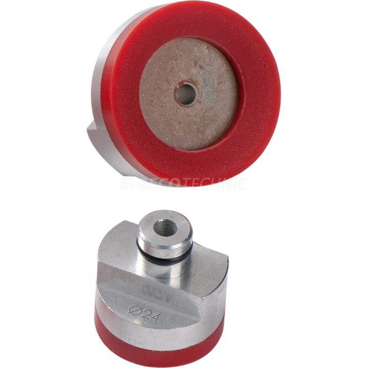 VOH zuignap Ø 24 mm voor persblok B-30 en P-3, rood, hardheid 75, Shore A