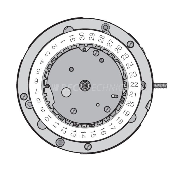 Mvt. ETA VAL 7765 13 1/4''' CHR DATE MECH AUT