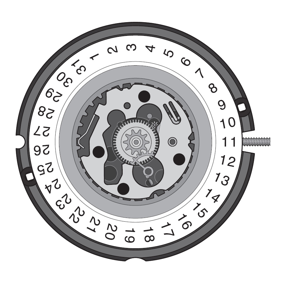 AU-Werk ETA 805.114 H4 11 1/2''' DATE3 Quarz (397 | SR726SW)