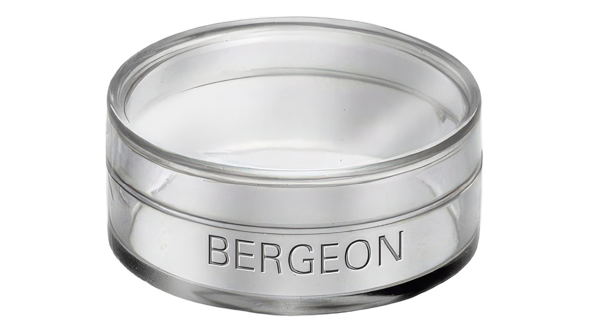 Bergeon 2963-F Kunststoffdose, rund, transparent, Ø 33 mm