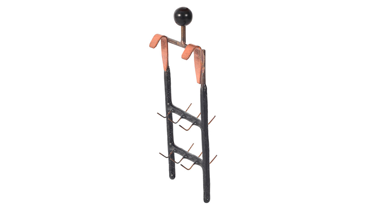 Goederenhanger voor ringen en kleine onderdelen met 12 haken