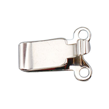 Bolts for box snaps, 2-row, 11 x 9 mm, 925/- silver, rhodinated, polished