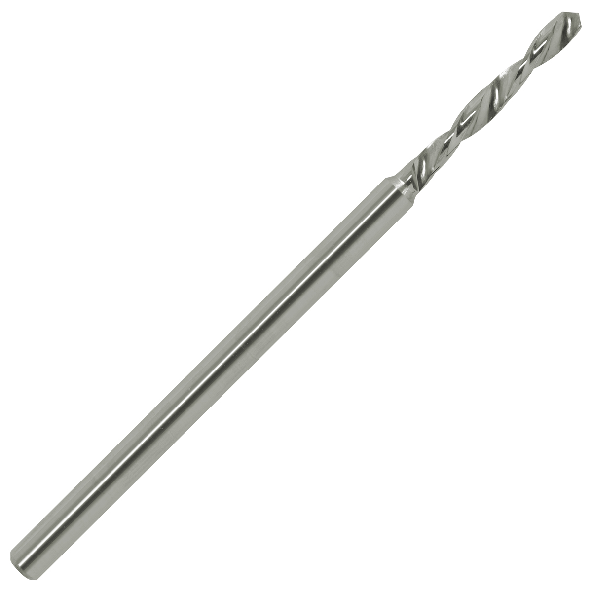 Foret MD Ø 1,55 mm DIXI, Type 1131R / DIN 1899, longeur totale 38,00 mm, longeur de coupe 12,00 mm,  Ø queue 2,50 mm