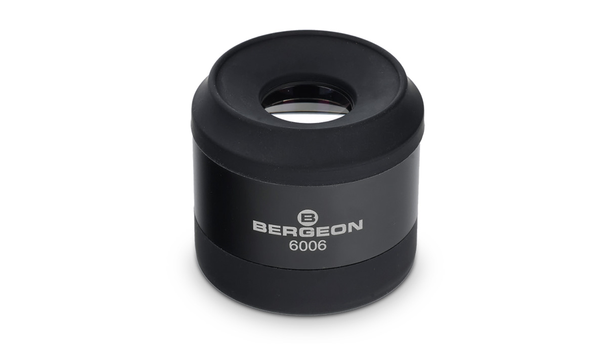 Bergeon 6006 Macro magnifier, 6x, apochromatic 5-lens system, black