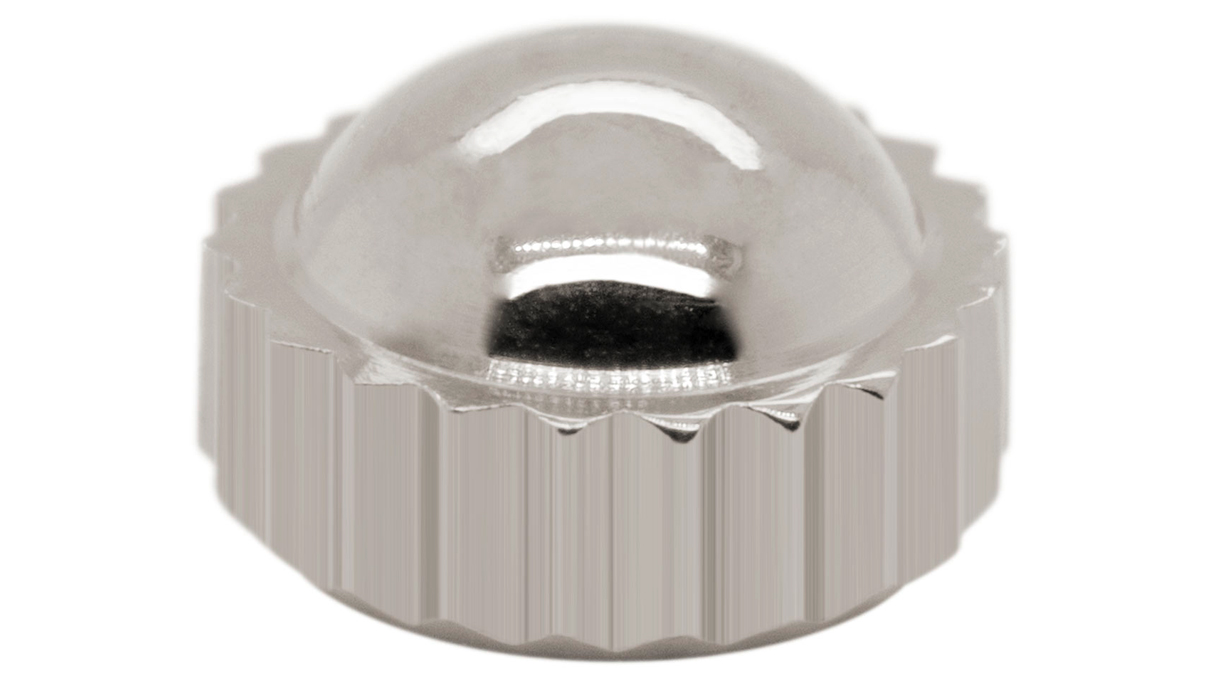 Kroon Domed 920 D, roestvrij staal, Ø 5,0, buis 2,5, schroefdraad 0,9, waterdicht