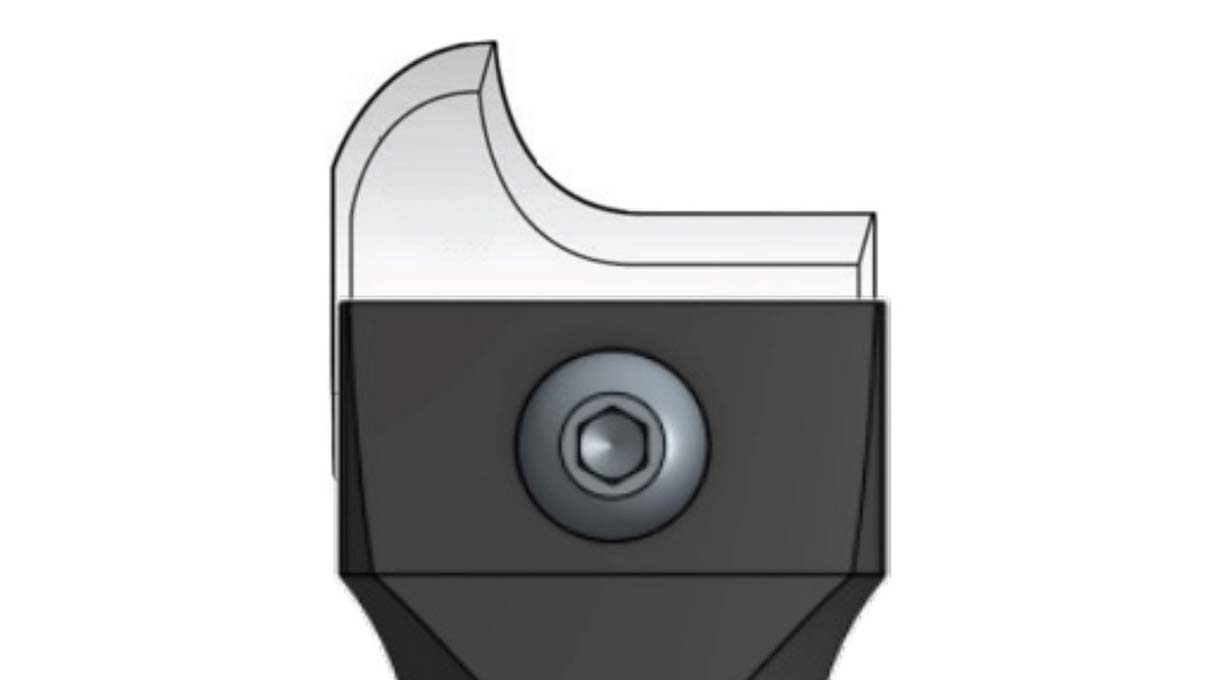 Reserveblade F (R12) voor hardmetalen shaper voor het vormen van polijstviltschijven