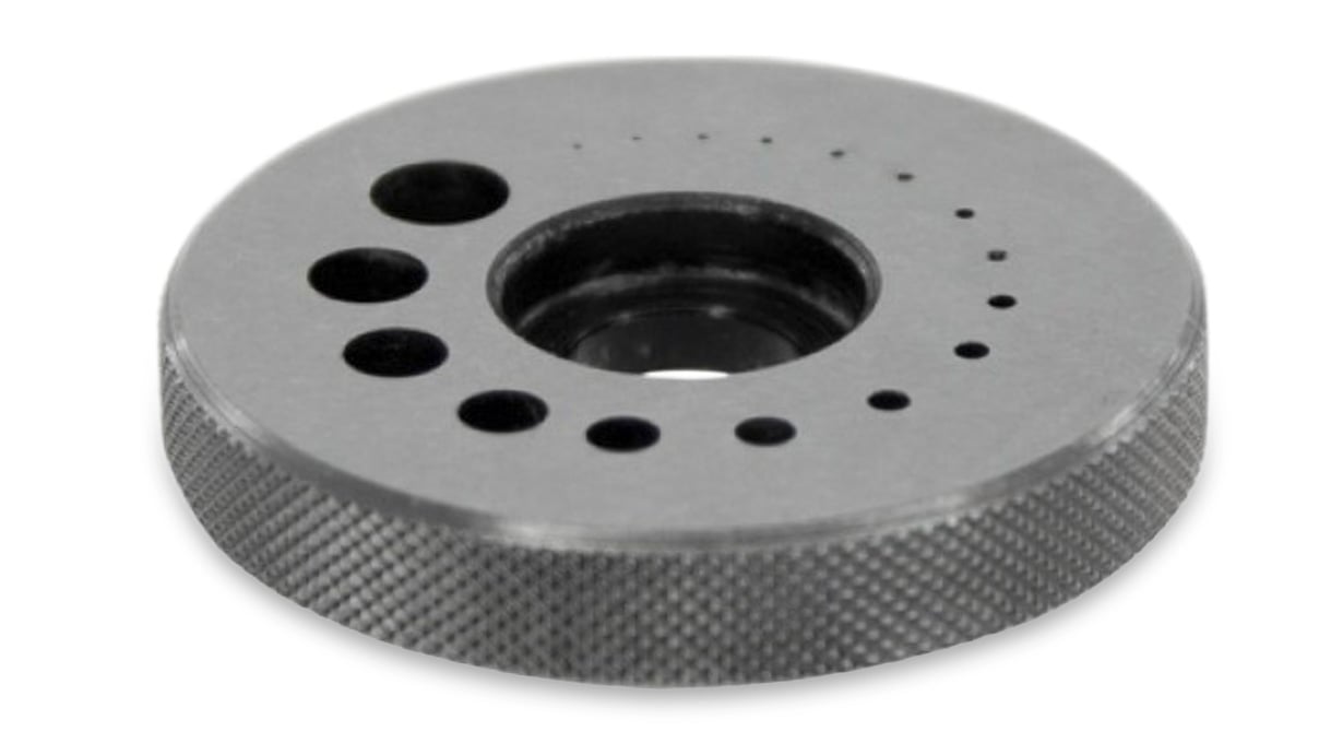 Bergeon 15285-PLT Nietplatte für Triebnietmaschine, 16 Löcher