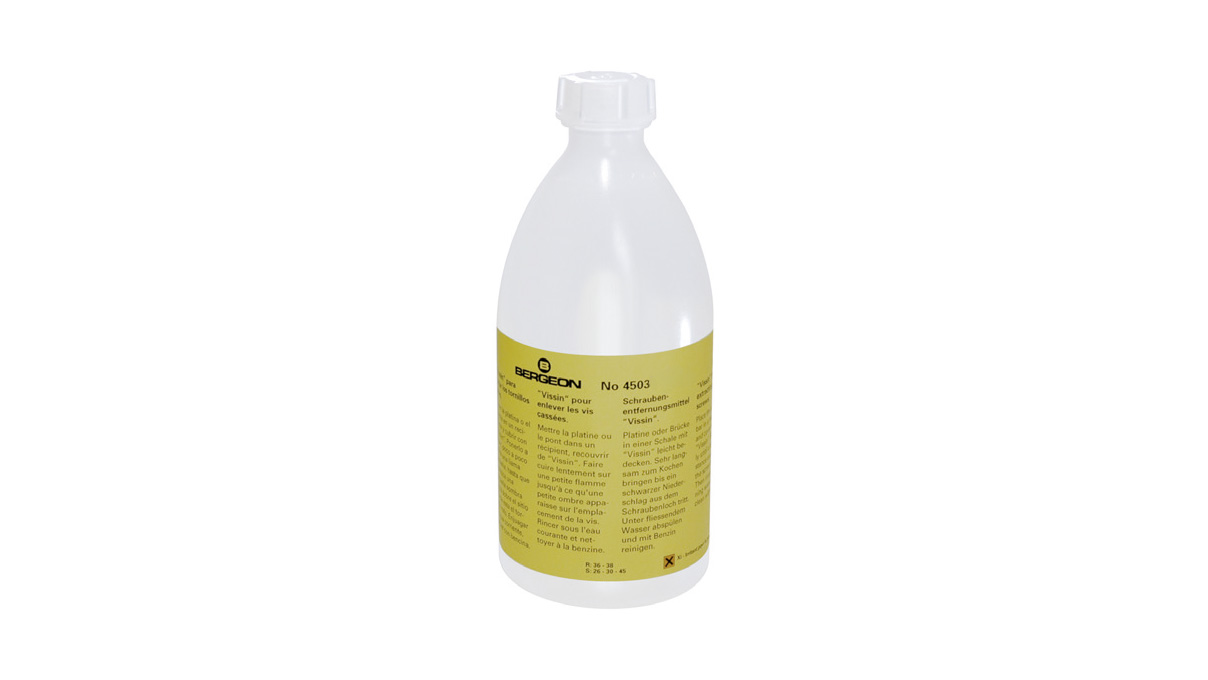 Bergeon 4503-1000 Vissin Screw removal solution, 1000 ml
