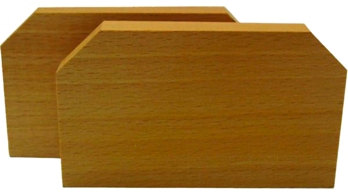 Holzbacken für Graveurkugel, 100 x 70 x 20 mm