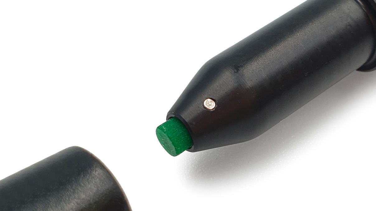 Pen with adhesive end pieces, Ø 3 and Ø 6 mm