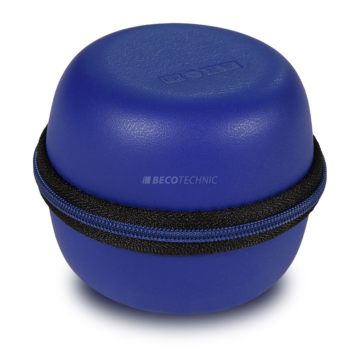 Boxy Watch Box, leather imitation, blue, round