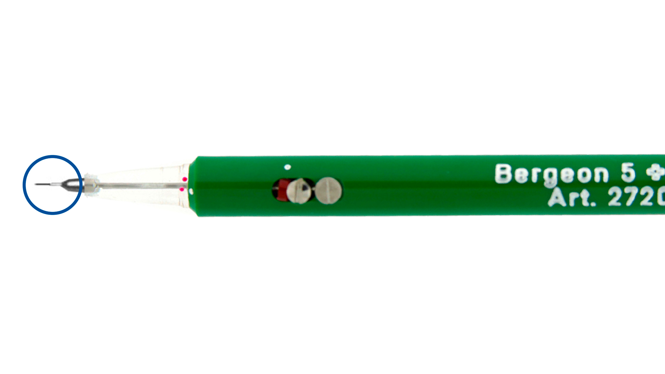 Bergeon 2720-P naald voor automatische oligever 2720-5 (groen)