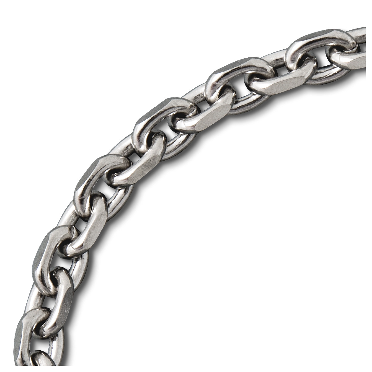 Pocket watch chain, anchor chain, Ø 1,7 mm, nickel-plated brass, length 30 cm