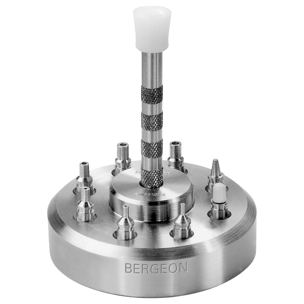 Bergeon 5378 Hand fitting tool With 8 stakes and stake-holder